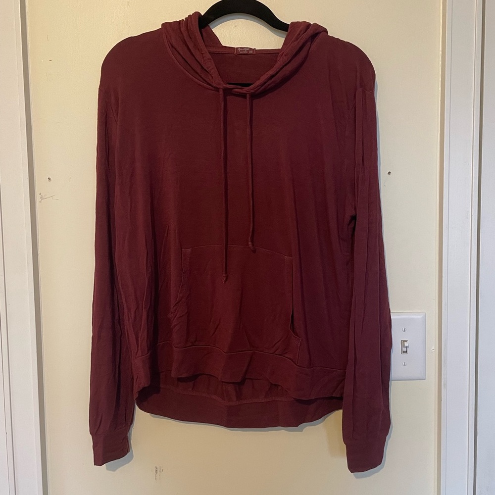 Brandy Melville Burgundy Hoodie